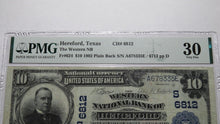 Load image into Gallery viewer, $10 1902 Hereford Texas TX National Currency Bank Note Bill Ch. #6812 VF30 PMG