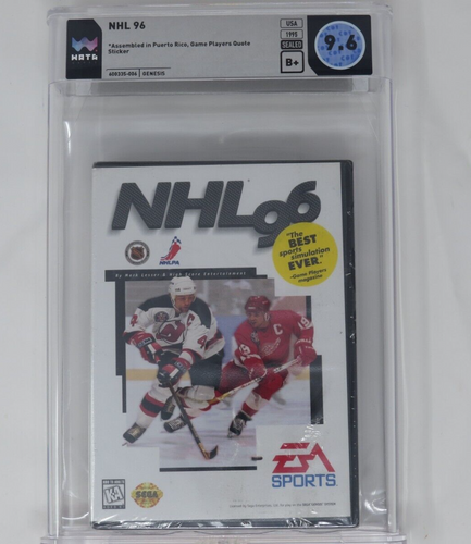 New NHL '96 Hockey Sega Genesis Factory Sealed Video Game Wata Graded 9.6 B+