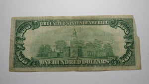 $100 1929 New York City NYC National Currency Note Federal Reserve Bank RARE!