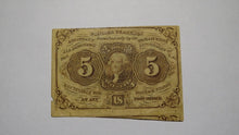 Load image into Gallery viewer, 1863 $.05 First Issue Fractional Currency Obsolete Bank Note Bill! 1st Iss. FINE