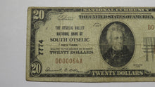 Load image into Gallery viewer, $20 1929 South Otselic New York NY National Currency Bank Note Bill #7774 RARE!