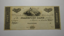 Load image into Gallery viewer, $5 18__ Frankfort Kentucky KY Obsolete Currency Bank Note Remainder Bill UNC+++