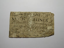 Load image into Gallery viewer, 1754 Ten Shillings North Carolina NC Colonial Currency Note Bill RARE Issue 10s