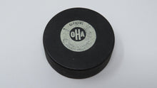 Load image into Gallery viewer, Vintage North Bay Trappers Game Used OHA Official Viceroy Hockey Puck Ontario