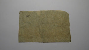 1761 Four Shillings North Carolina NC Colonial Currency Bank Note Bill RARE 4s
