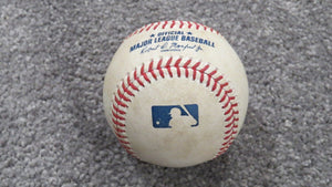 2020 Kyle Finnegan Washington National Strikeout Game Used Baseball! Santander K