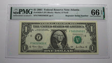 Load image into Gallery viewer, $1 2001 Repeater Serial Number Federal Reserve Currency Bank Note Bill PMG UNC66