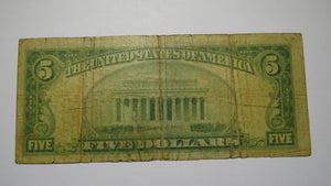 $5 1929 Soldiers Grove Wisconsin WI National Currency Bank Note Bill Ch. #13308