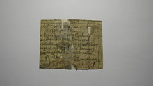 Load image into Gallery viewer, 1771 2 Shillings 6 Pence North Carolina NC Colonial Currency Bank Note Bill 2s6d