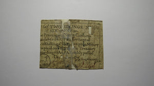 1771 2 Shillings 6 Pence North Carolina NC Colonial Currency Bank Note Bill 2s6d