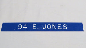 1995 E. Jones #94 St. Louis Rams Game Used NFL Locker Room Nameplate