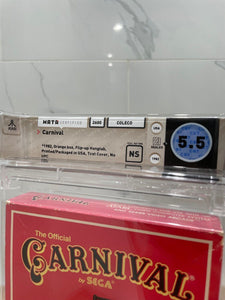 Unopened Carnival Coleco Atari 2600 Sealed Video Game! Wata Graded 5.5! 1982