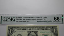 Load image into Gallery viewer, $1 1993 Repeater Serial Number Federal Reserve Currency Bank Note Bill UNC66EPQ