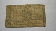 Load image into Gallery viewer, 1770 $1 Annapolis Maryland MD Colonial Currency Note Bill! RARE Issue! March 1