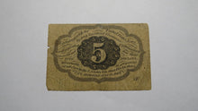 Load image into Gallery viewer, 1863 $.05 First Issue Fractional Currency Obsolete Bank Note Bill! 1st Issue!