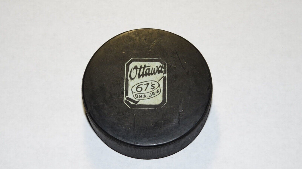 Vintage Ottawa 67's Game Used Official Viceroy Hockey Puck CMJHL Major Junior