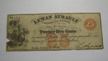 Load image into Gallery viewer, $.25 1862 Nunda Station New York NY Obsolete Currency Note Bill Lyman Ayrault!
