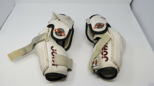 Michel Goulet Quebec Nordiques Jofa JDP Game Used Hockey Elbow Pads Signed!