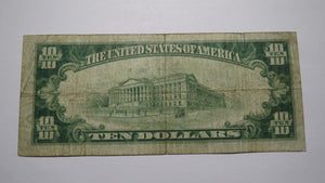 $10 1929 Pekin Illinois IL National Currency Bank Note Bill Charter #9788 FINE+