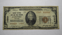 Load image into Gallery viewer, $20 1929 Fairport New York NY National Currency Bank Note Bill Ch. #10869 Fine