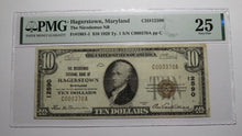Load image into Gallery viewer, $10 1929 Hagerstown Maryland MD National Currency Bank Note Bill #12590 VF25 PMG