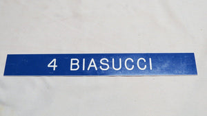 1995 Dean Biasucci St. Louis Rams Game Used NFL Locker Room Nameplate! Kicker